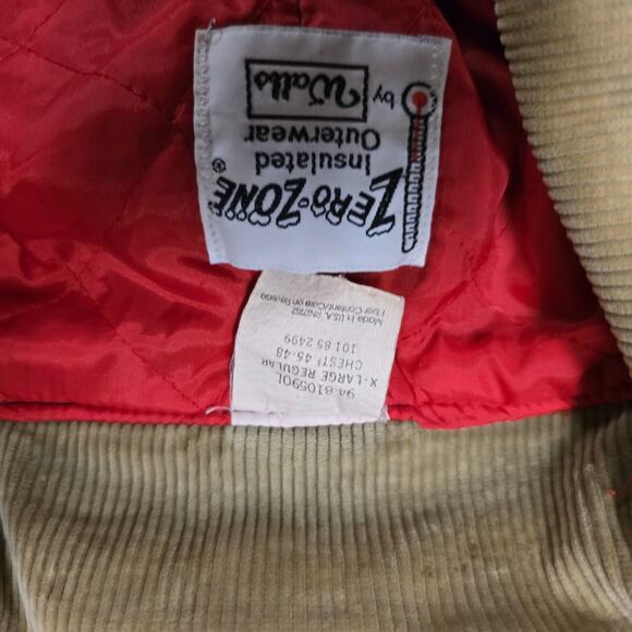 Vintage Zero Zone Insulated Coveralls Green Mens XL Workwear Bibs 90s - Picture 6 of 14